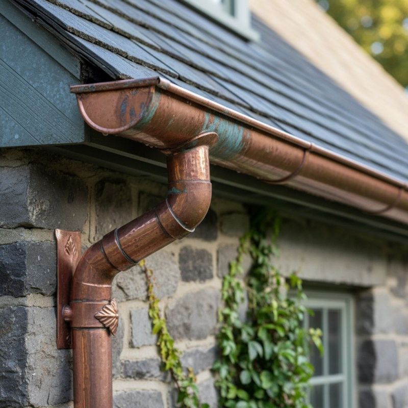 Copper Rain Gutter Service in Clarksville, TN